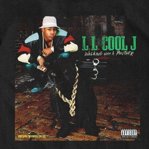 LL Cool J Walking With A Panther Retro Hip Hop Music Fan Graphic Gift T-Shirt 05 - Picture 2 of 5
